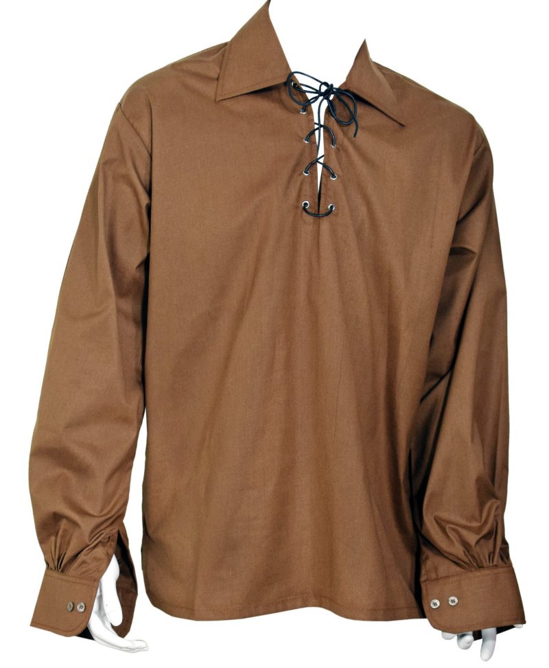 Brown Ghillie Jacobite Highland Shirt