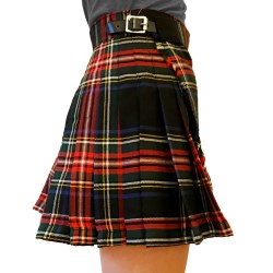 Black Stewart Women's Billie Kilt Skirt