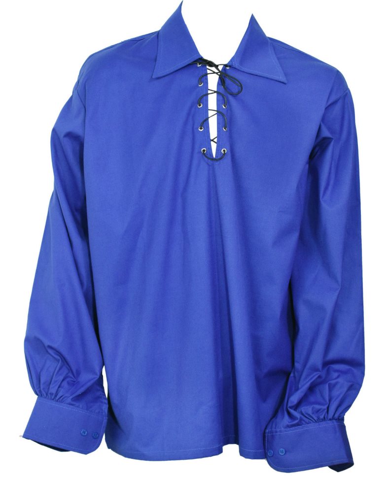 Blue Ghillie Jacobite Highland Shirt