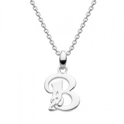 Celtic Initial - Letter B Silver Pendant