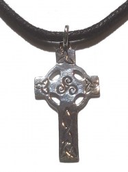 Celtic Cross with Triskelion, Knotwork and Triquetra