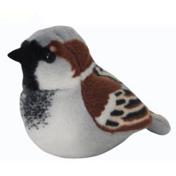 Sparrow Soft Toy with Real Bird Call