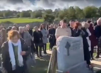 Last laugh: Irish man pranks family one last time at his own funeral